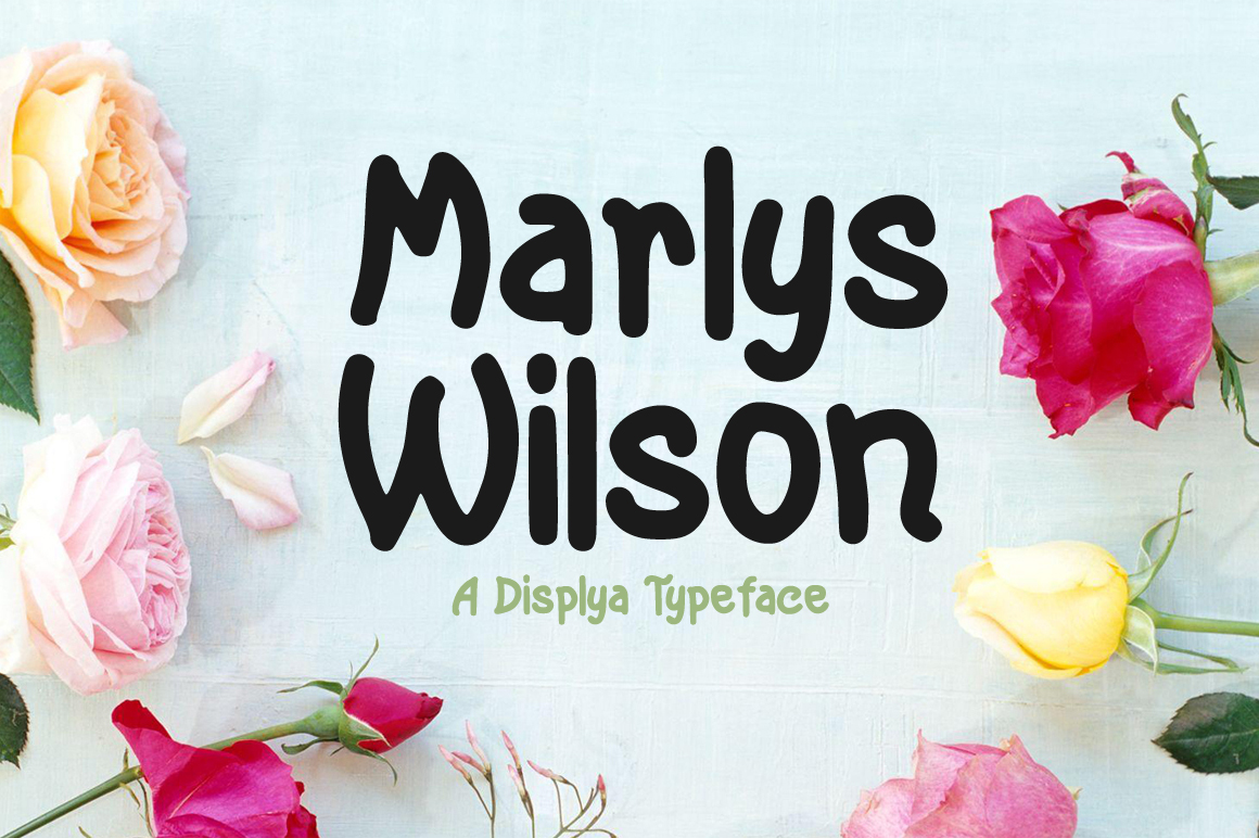 Marlys Wilson Font Poster 1