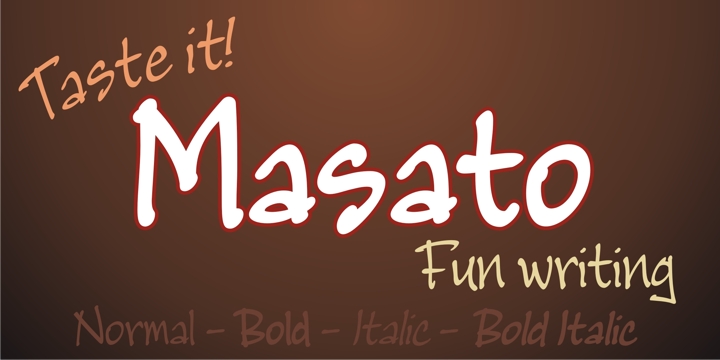 Masato Family Font Poster 1