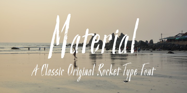 Material Regular Font Poster 1