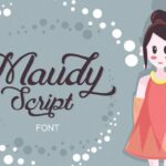 Maudy Script Font Poster 1