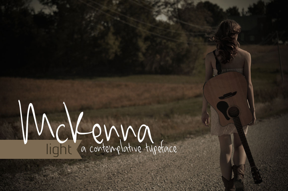 McKenna Light Font Poster 1