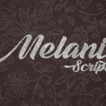 Melani Script Font Poster 1