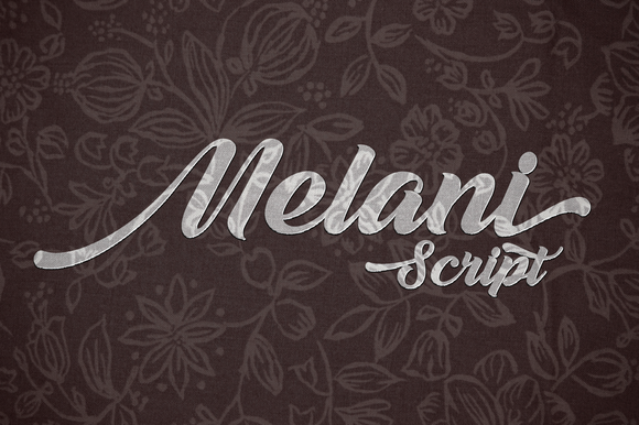 Melani Script Font Poster 1