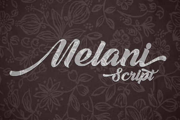 Melani Script Font Melani Script Font Poster 1