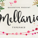 Mellanie Typeface Font Poster 1