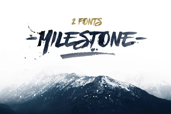 Milestone Font Milestone Font Poster 1
