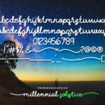 Millennial Solstice Font Poster 3