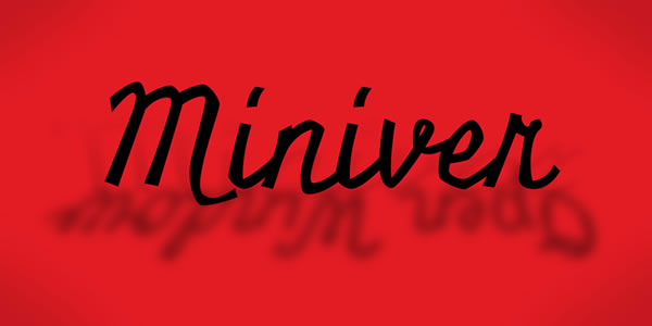 Miniver Pro Font Poster 1