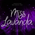 Miss Lavanda Font Poster 1
