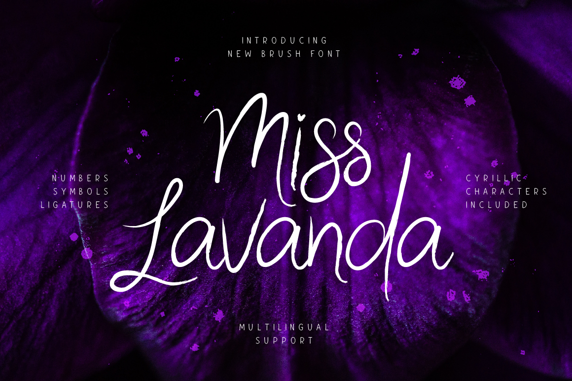 Miss Lavanda Font Poster 1