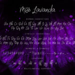 Miss Lavanda Font Poster 6