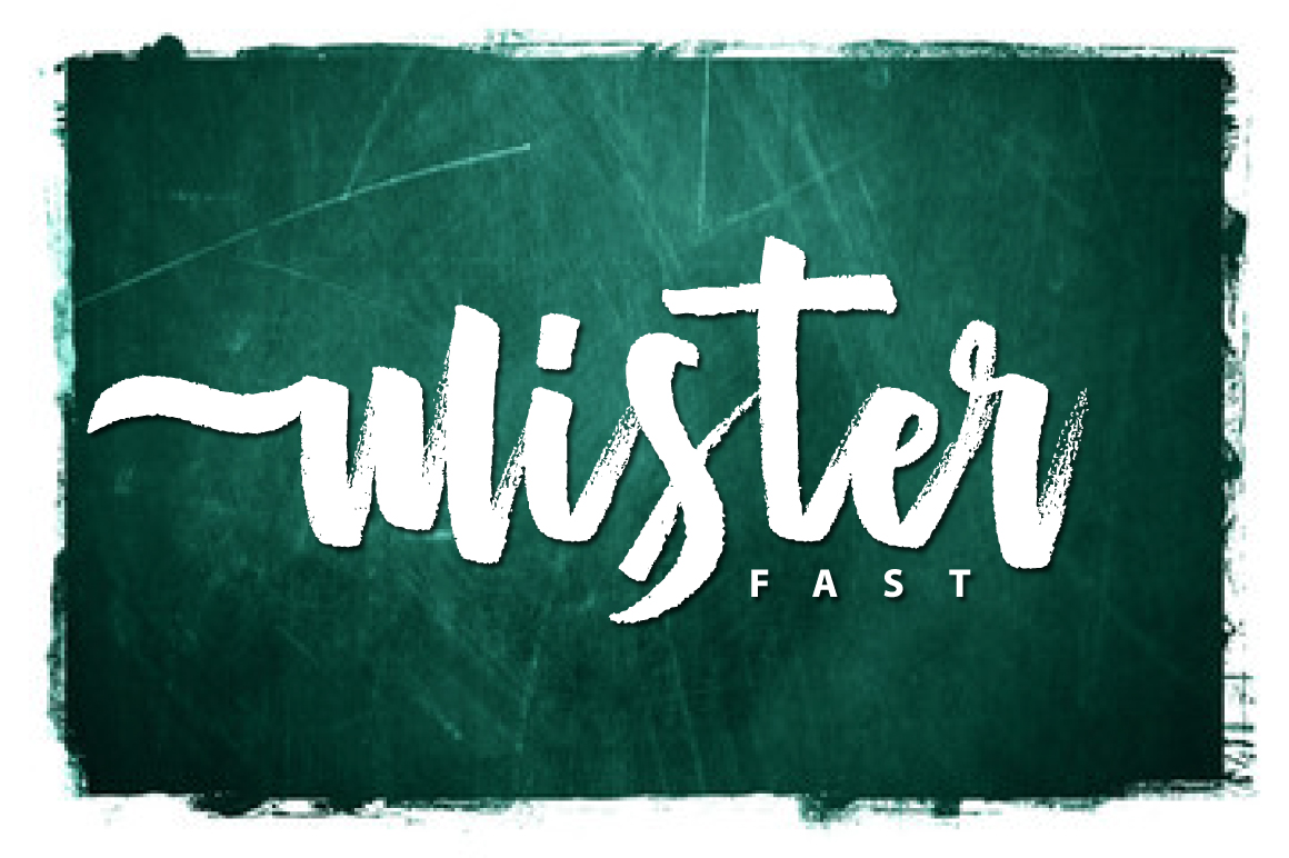 Mister Fast Font Poster 1