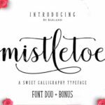 Mistletoe Font Poster 1