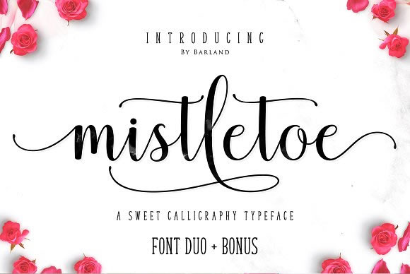 Mistletoe Font Poster 1