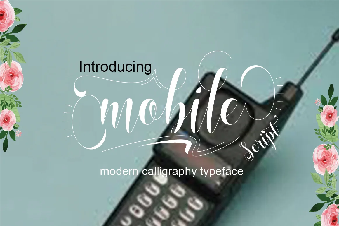 Mobile Font Mobile Font Poster 1