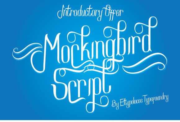 Mockingbird Script Font Poster 1