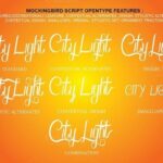 Mockingbird Script Font Poster 3
