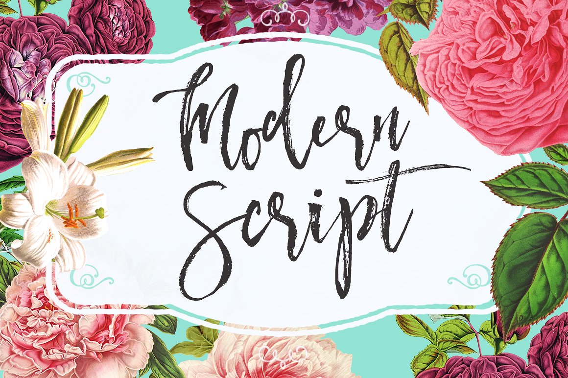 Modern Script Font Poster 1