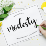 Modesty Font Poster 1