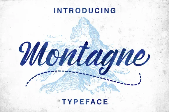 Montagne Font Montagne Font Poster 1
