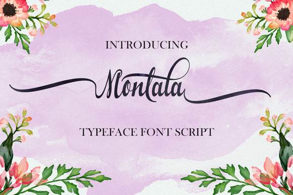 Montala Script Font Poster 1