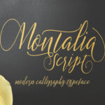 Montalia Script Font Poster 1