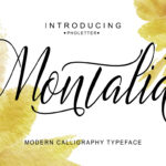 Montalia Script Font Poster 2