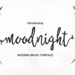 Moodnight Font Poster 1