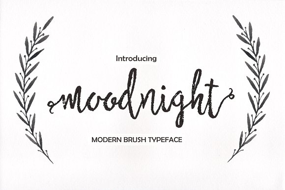 Moodnight Font Poster 1