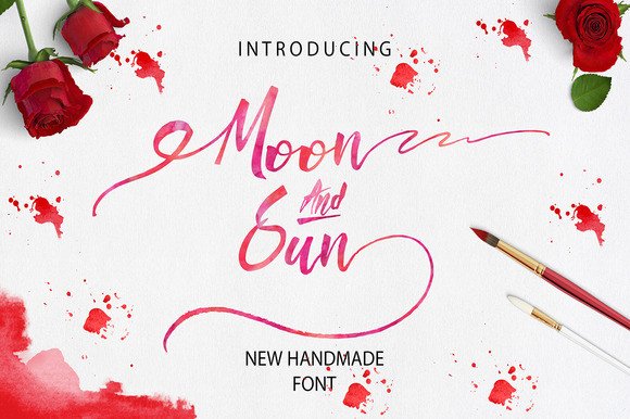 Moon & Sun Font Poster 1