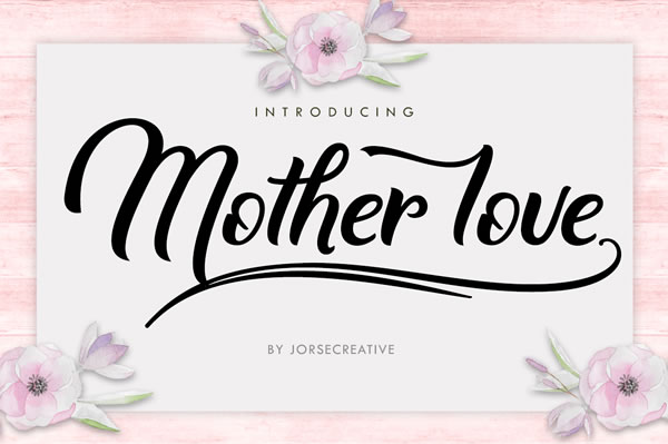 Mother Love Font Poster 1