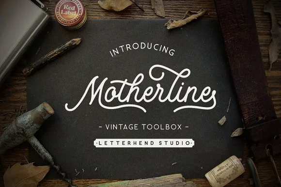 Motherline Font Motherline Font Poster 1