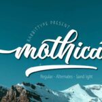 Mothica Script Font Poster 1