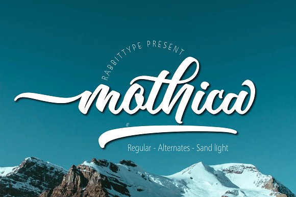 Mothica Script Font Poster 1