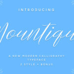 Mountique Font Poster 1