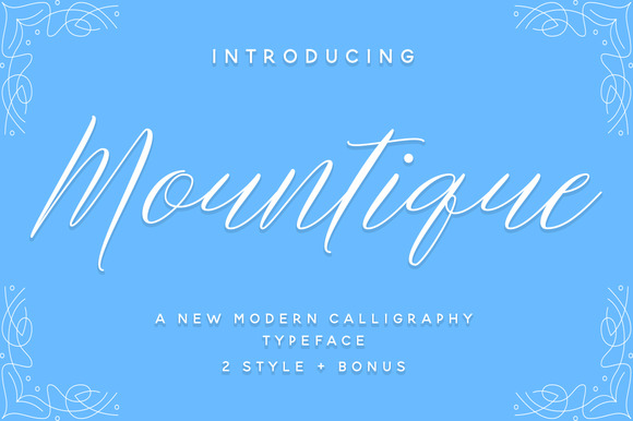 Mountique Font Poster 1