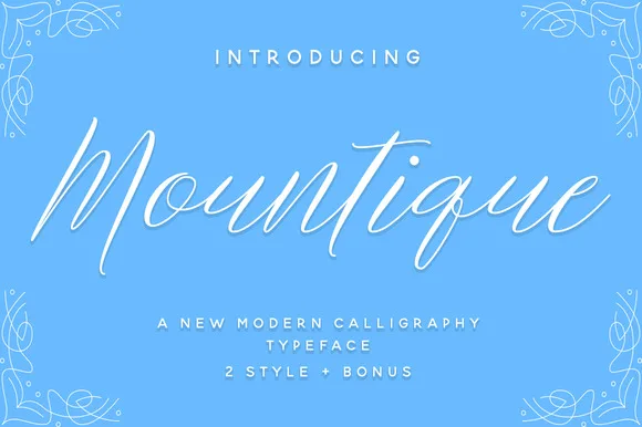 Mountique Font Mountique Font Poster 1
