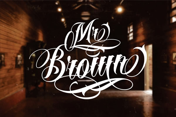 Mr Brown Font Poster 1