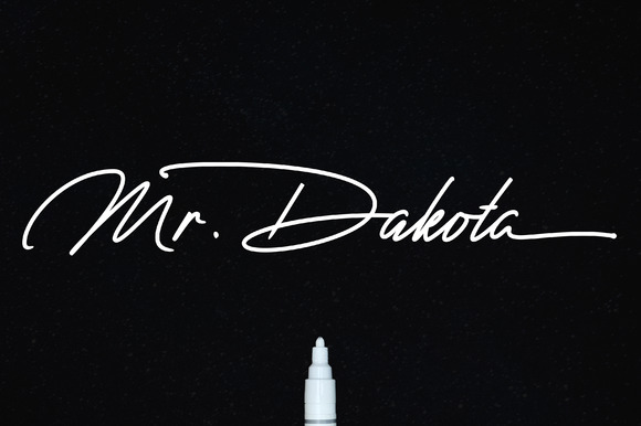 Mr. Dakota Font Poster 1