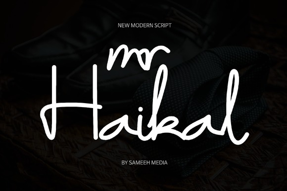 Mr Haikal Font Poster 1