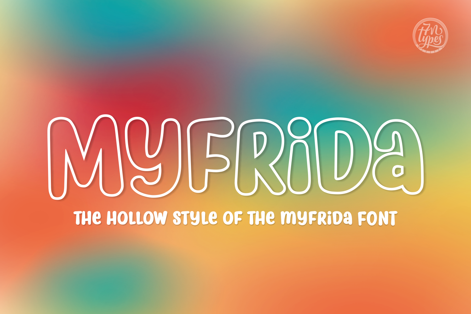 Myfrida Hollow Font Poster 1