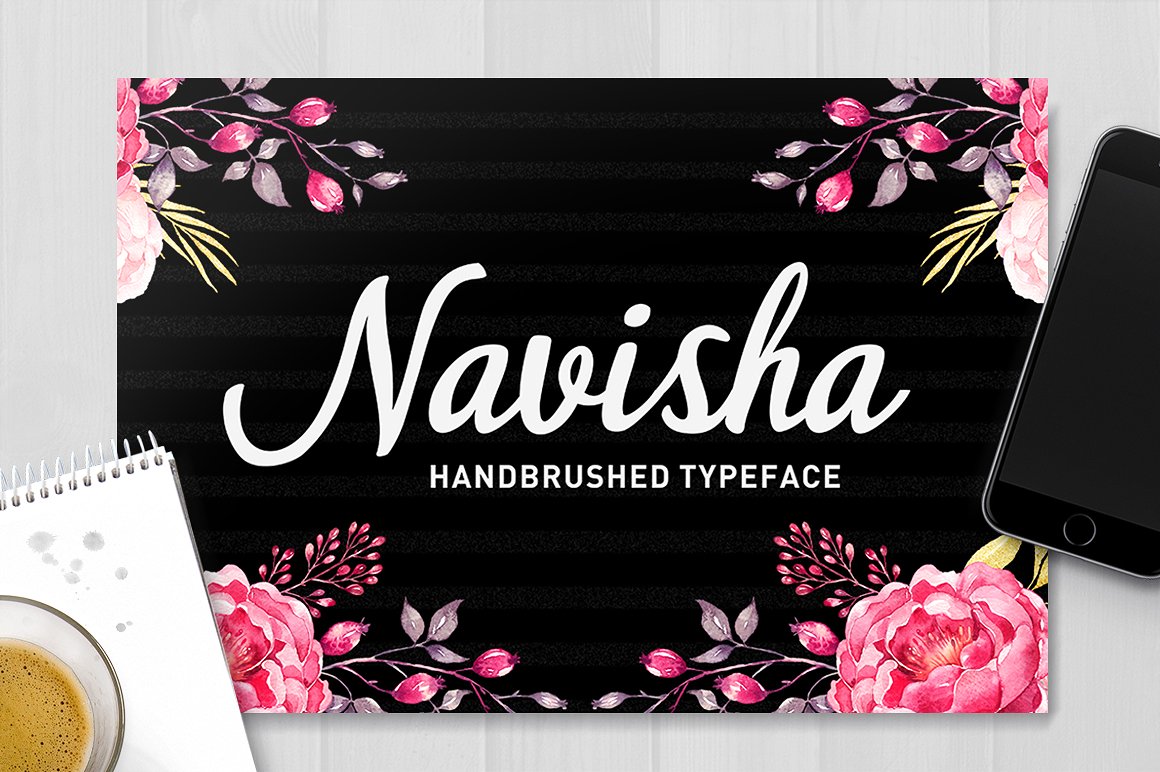 Navisha Script Font Poster 1