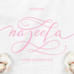 Nazeefa Script Font Poster 1