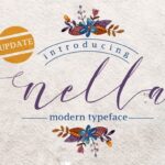 Nella Script Font Poster 1