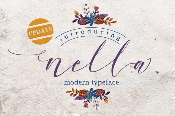 Nella Script Font Nella Script Font Poster 1