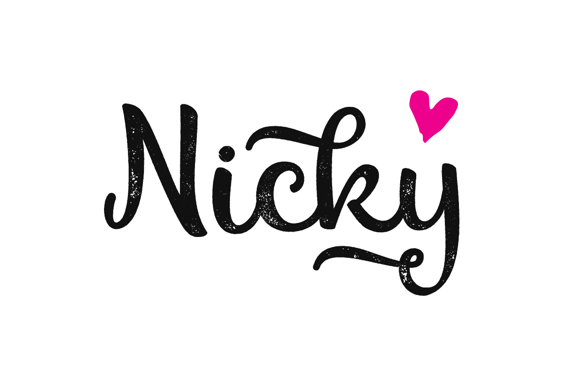 Nicky Font Poster 1