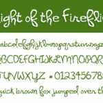 Night of the Fireflies Font Poster 2