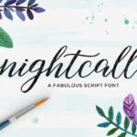Nightcall Font Poster 1