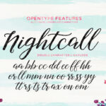 Nightcall Font Poster 10