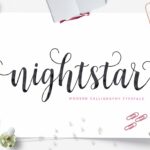 Nightstar Script Font Poster 1